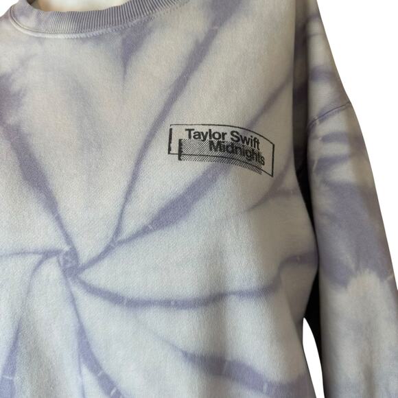 Taylor Swift Midnights Lavender Haze Swirl Tie Dye Crewneck Sweatshirt sz M - Picture 3 of 9